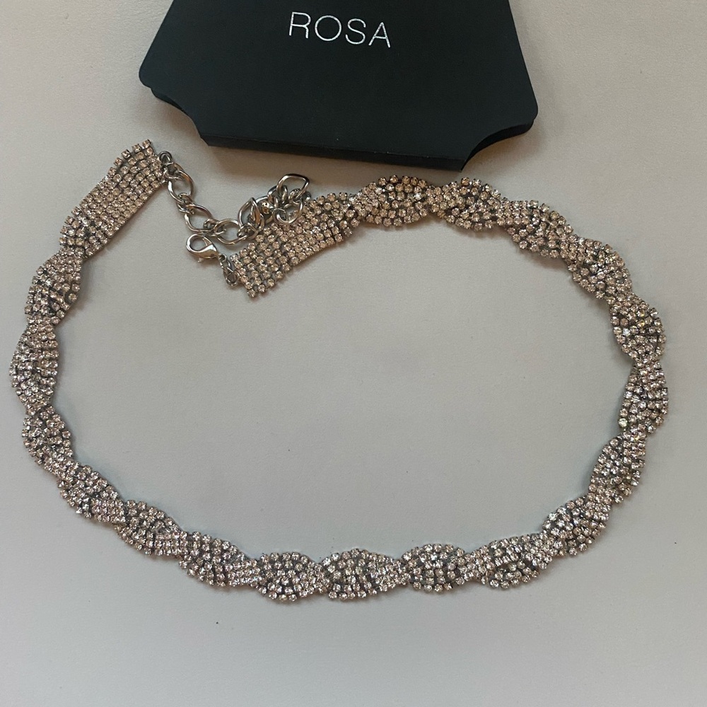 Silver Crystal Necklace